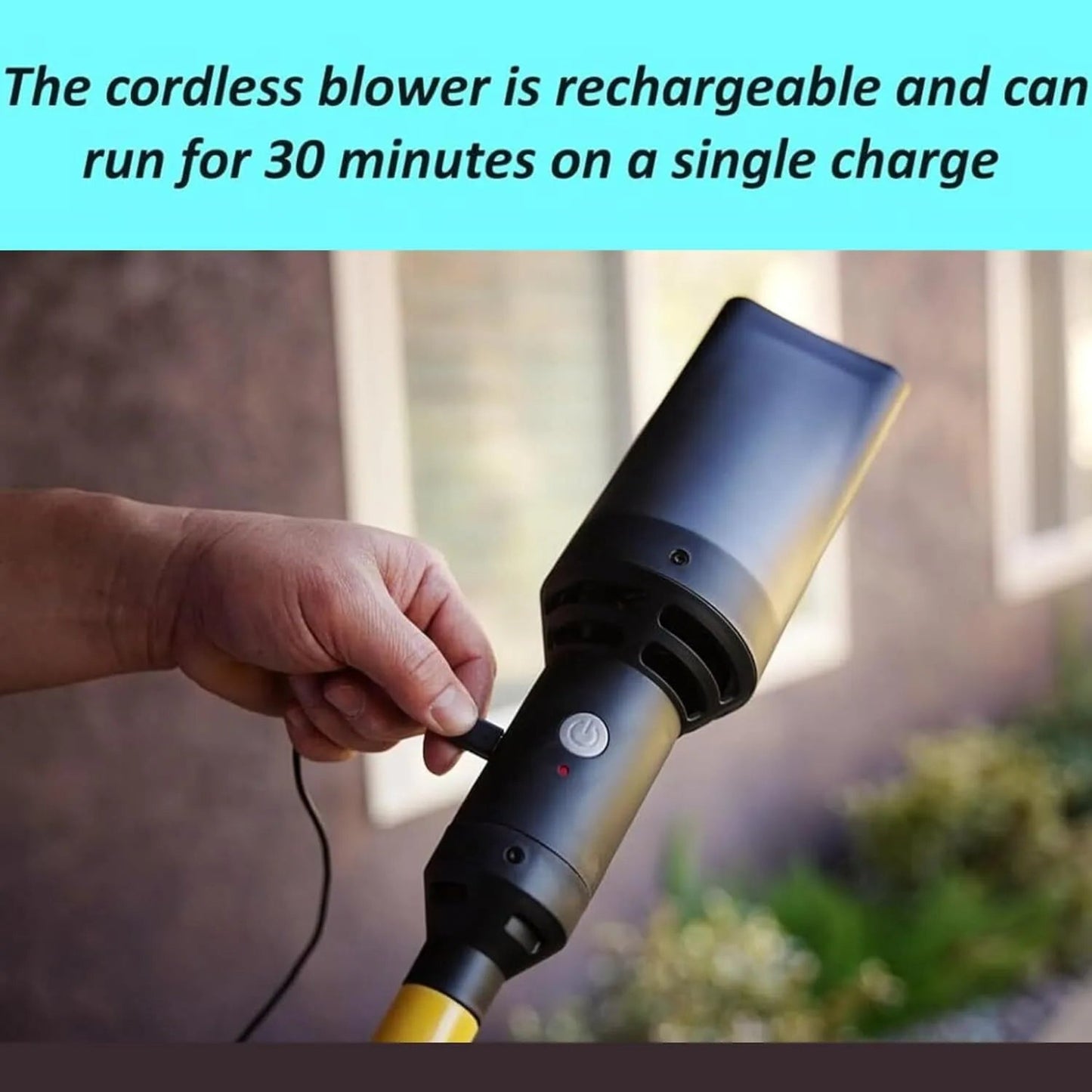 🧹 2-in-1 Broom & Blower – No More Yard Mess